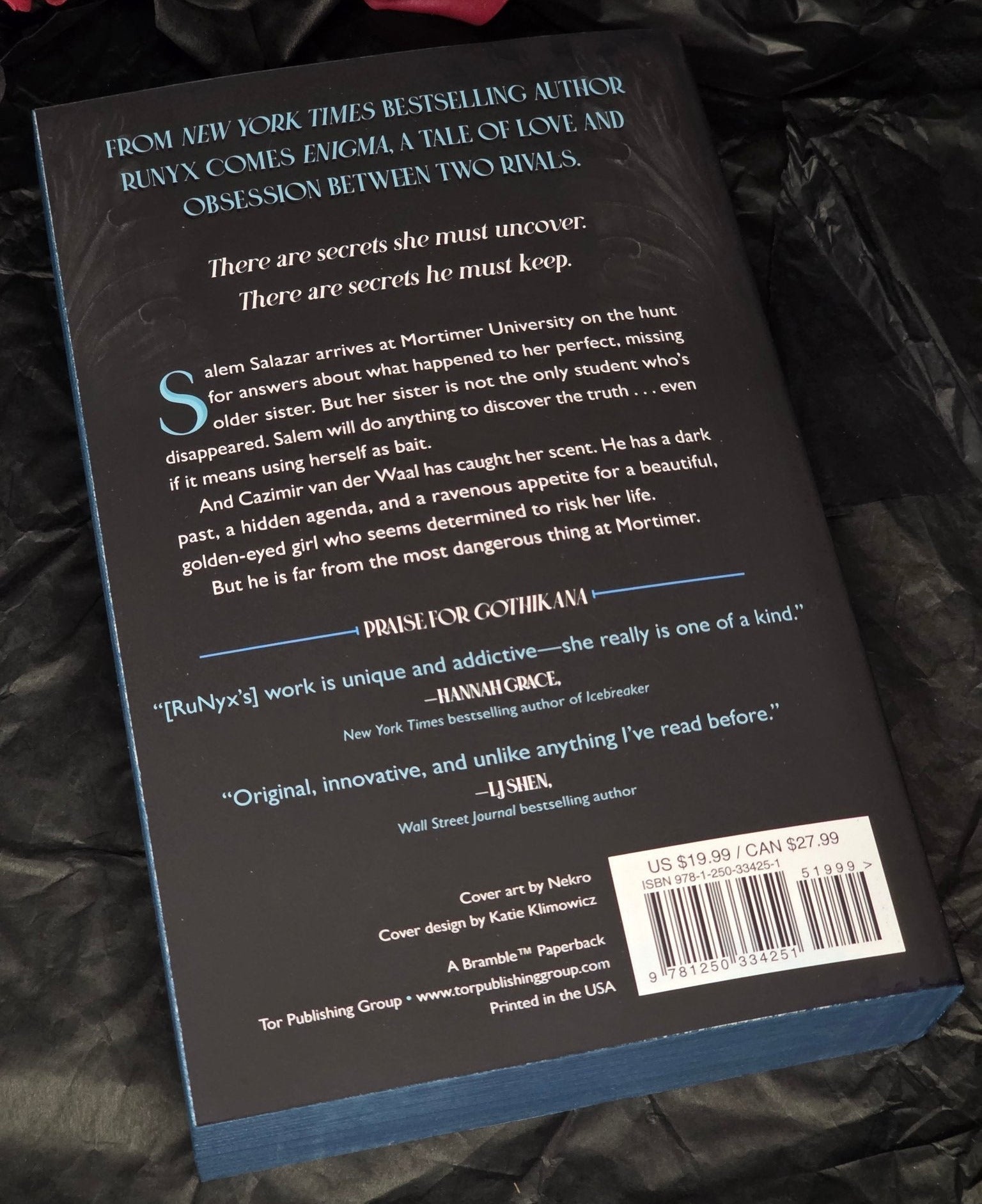 Enigma (Deluxe Edition), by RuNyx (softback, english edition) - Book - The Dark Rose Emporium