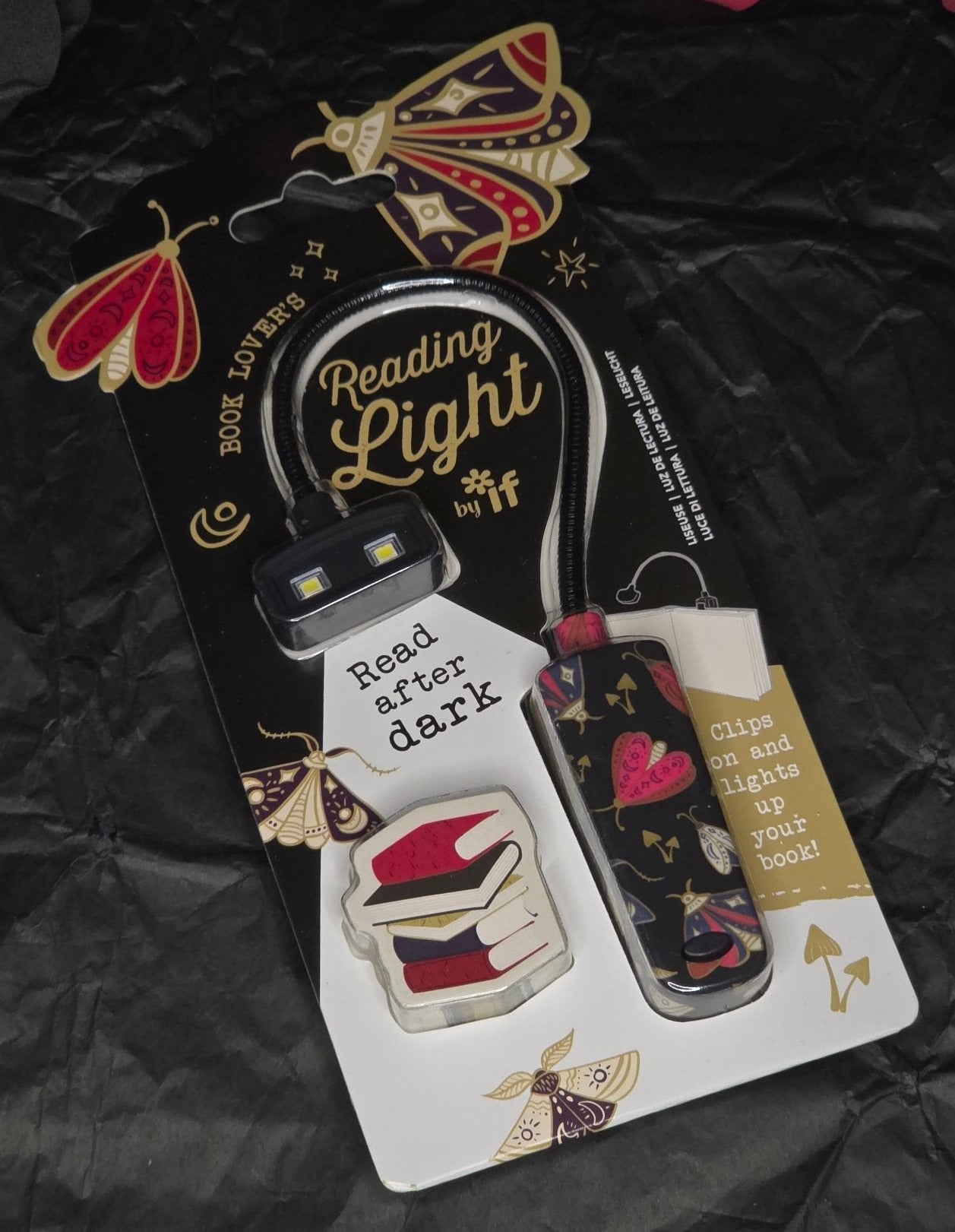 Book Lover's Reading Light – Moths - The Dark Rose Emporium