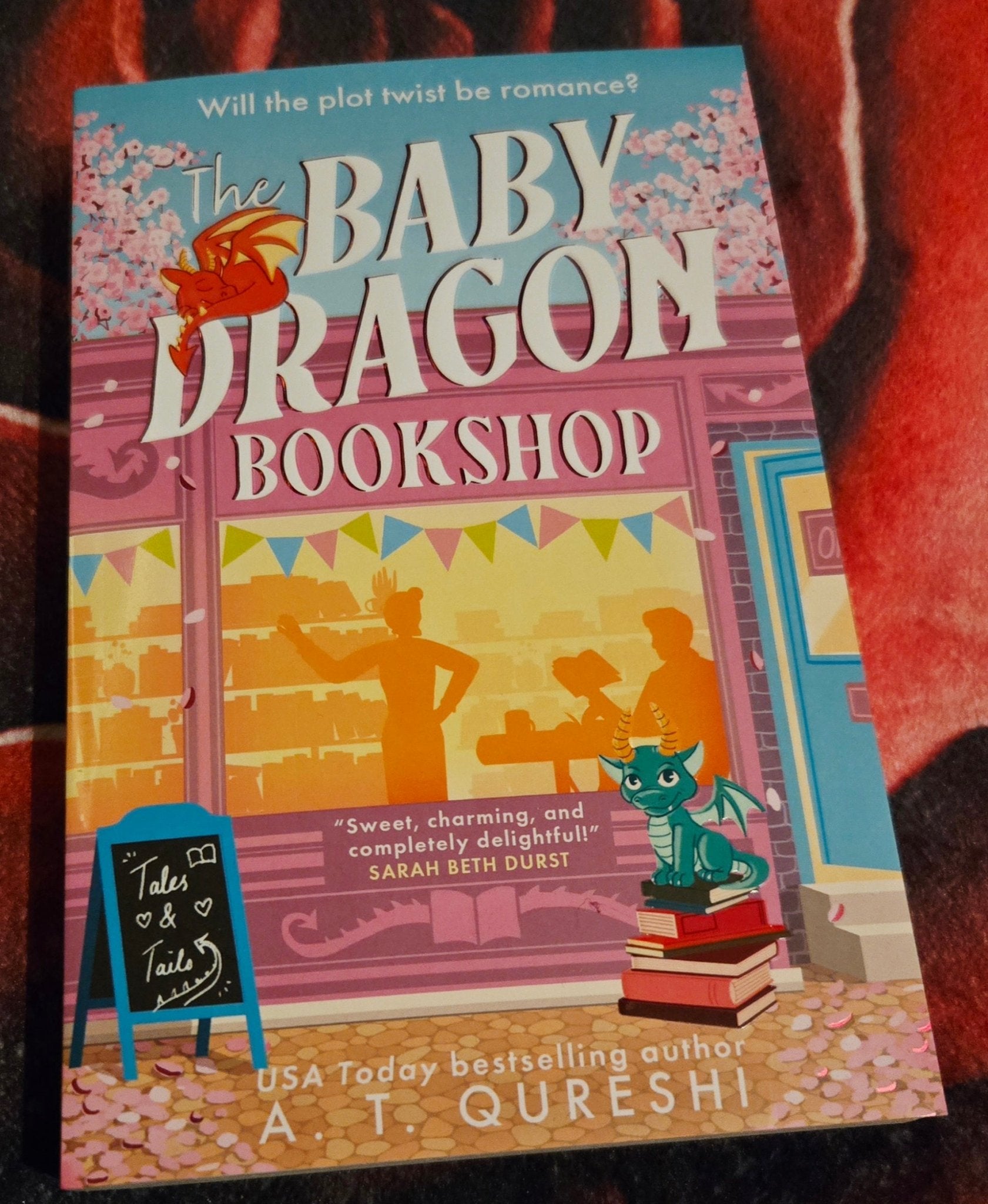 The Baby Dragon Bookshop (The Baby Dragon-series 3), by A.T. Qureshi (softback, english edition) - Book - The Dark Rose Emporium