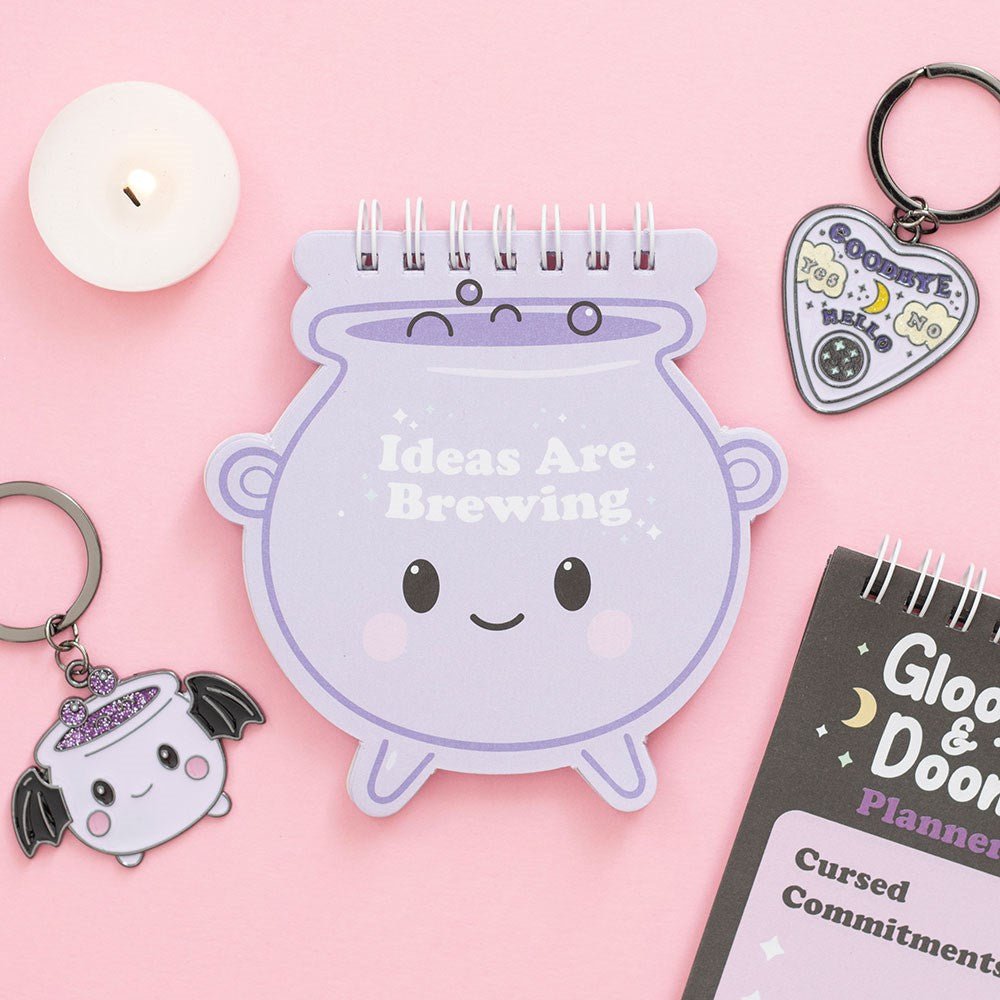 Candy Cauldron Ideas Are Brewing Cauldron Notepad - Stationery - The Dark Rose Emporium
