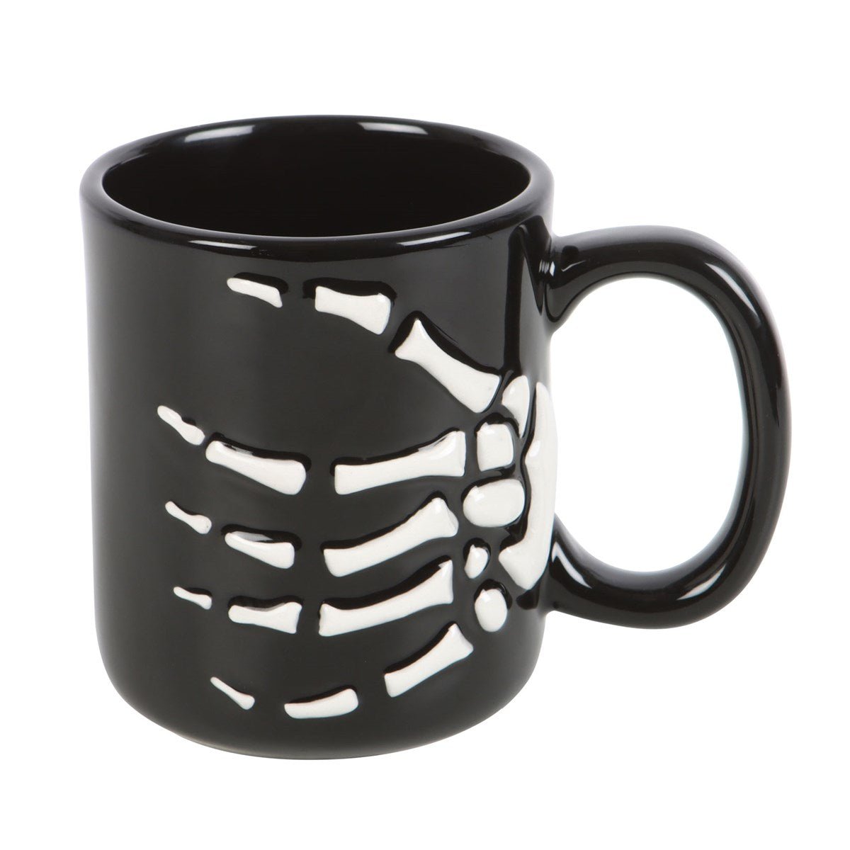 Skeleton Hand Ceramic Mug - Mug - The Dark Rose Emporium