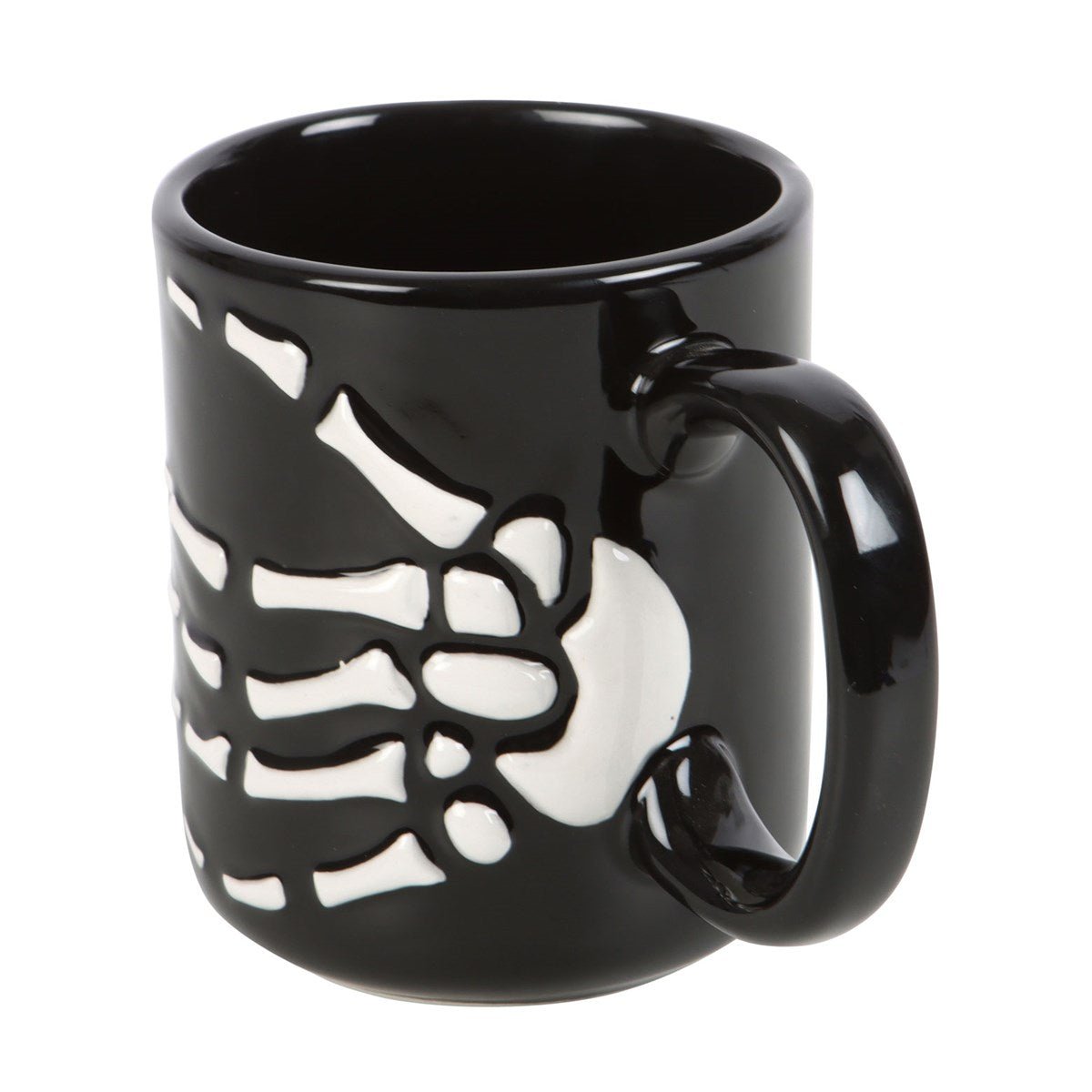 Skeleton Hand Ceramic Mug - Mug - The Dark Rose Emporium