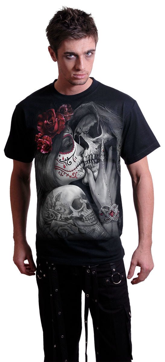 Dead Kiss Unisex T-shirt - T-shirt - The Dark Rose Emporium