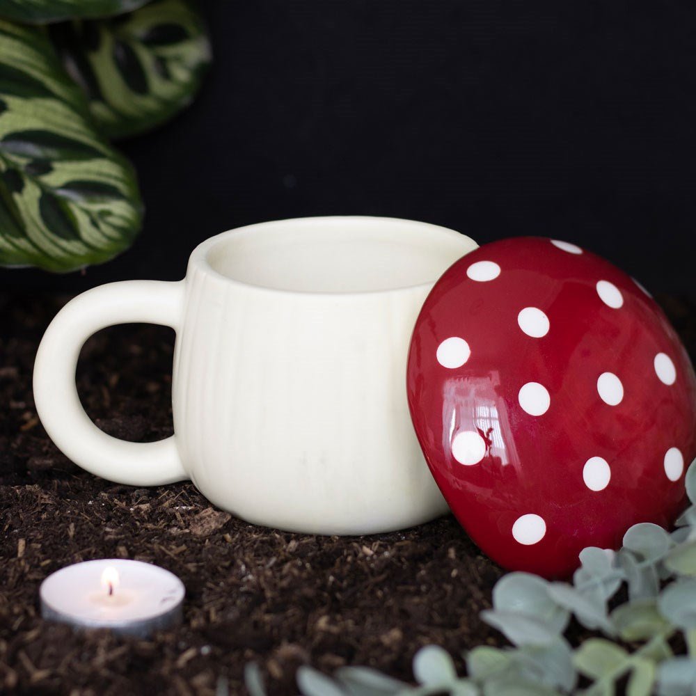Mushroom Shaped Ceramic Mug - Mug - The Dark Rose Emporium