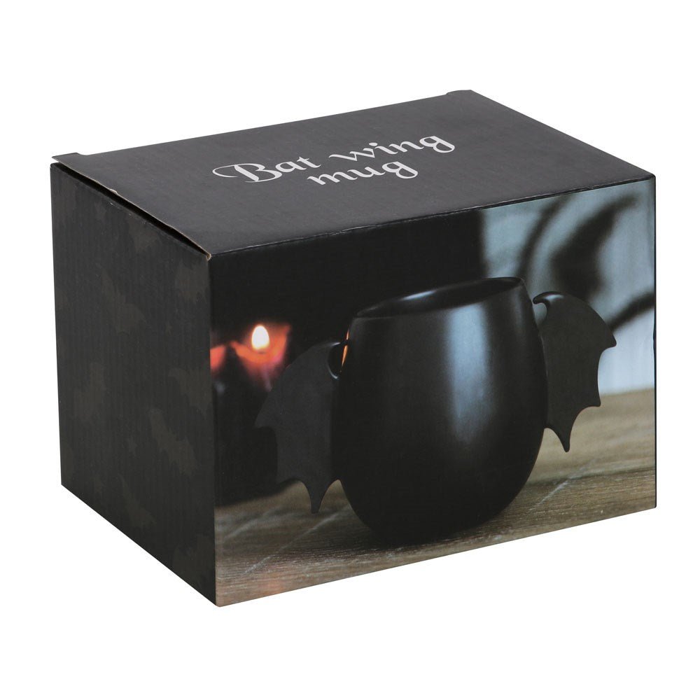Bat Wing Ceramic Rounded Mug - Mug - The Dark Rose Emporium