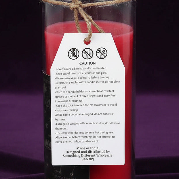 Red Rose Love Magic Spell Candle In Glass Tube - Candle - The Dark Rose Emporium