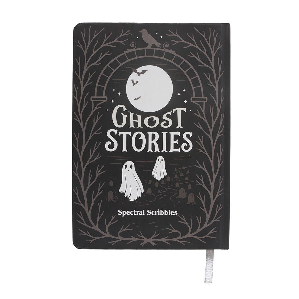 The Haunted Library Ghost Stories A5 Notebook - Stationery - The Dark Rose Emporium