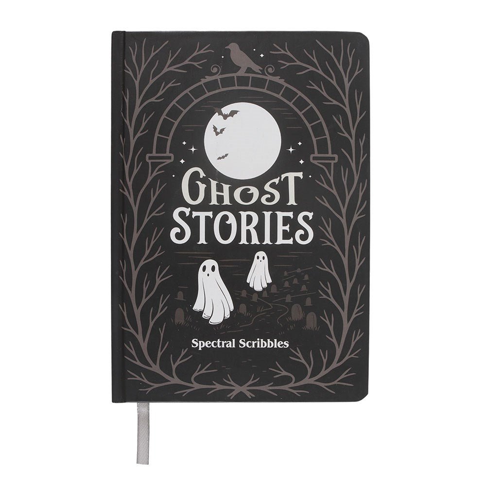 The Haunted Library Ghost Stories A5 Notebook - Stationery - The Dark Rose Emporium