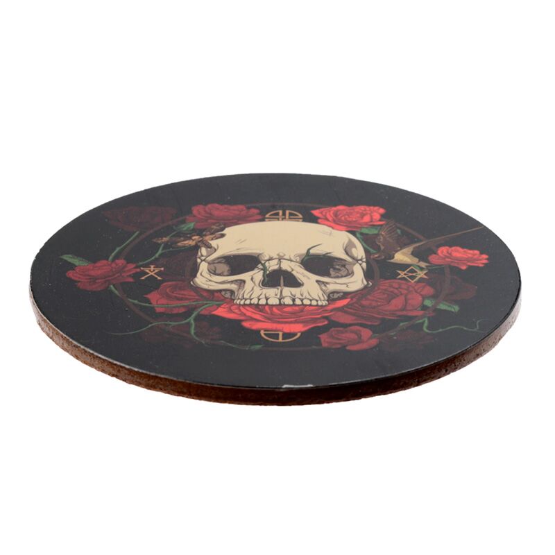 Skulls & Roses Coasters - Coaster - The Dark Rose Emporium
