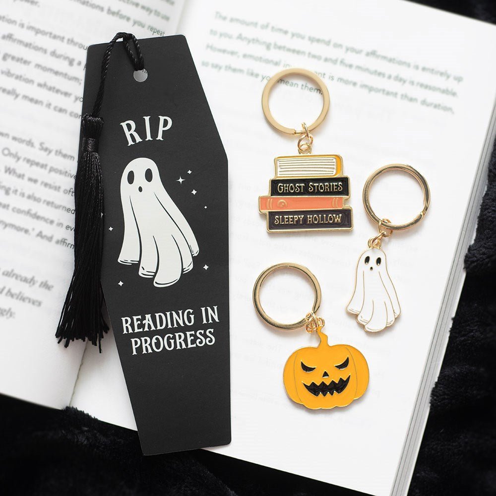 The Haunted Library RIP Reading in Progress Coffin Bookmark - Bookmark - The Dark Rose Emporium