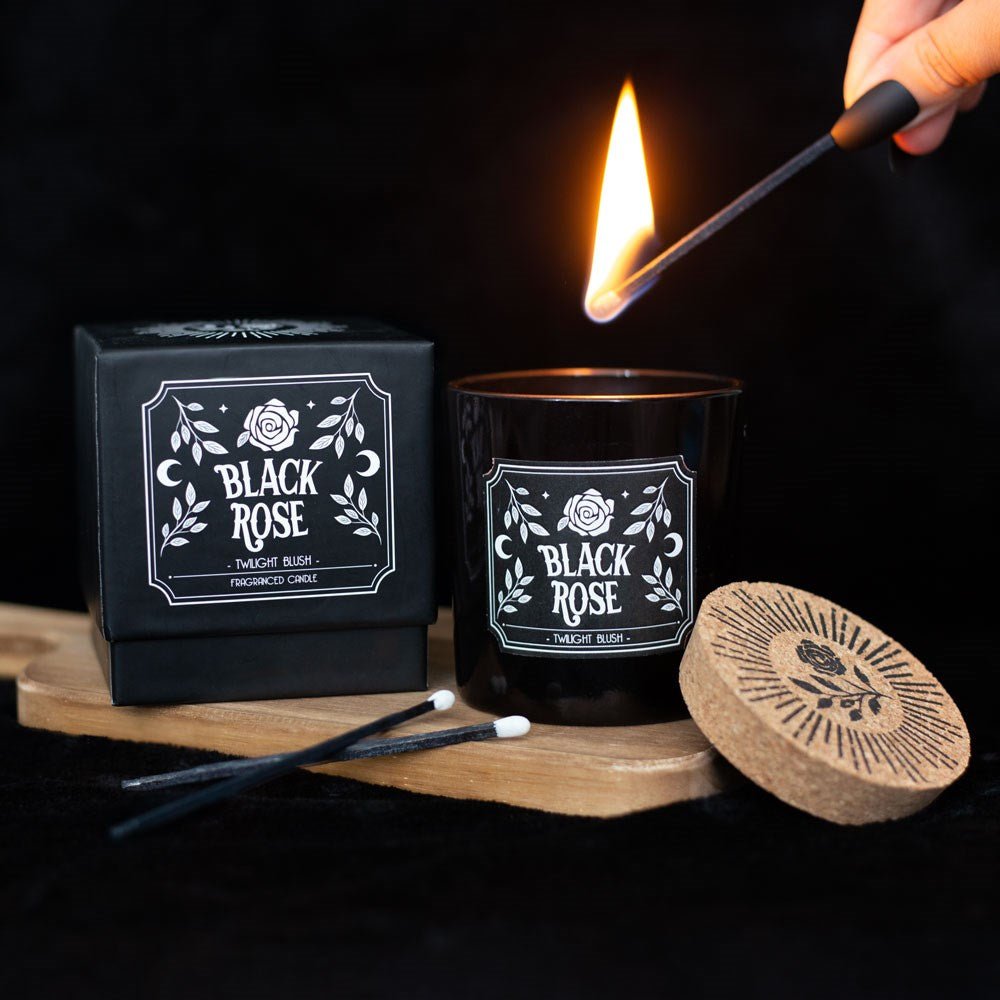 Black Rose Twilight Blush Candle - Candle - The Dark Rose Emporium