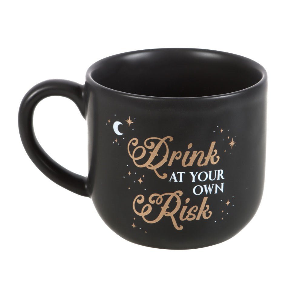 Drink At Your Own Risk Ceramic Mug - Mug - The Dark Rose Emporium