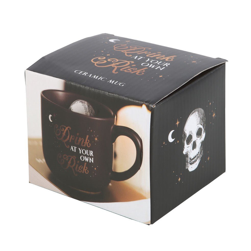 Drink At Your Own Risk Ceramic Mug - Mug - The Dark Rose Emporium