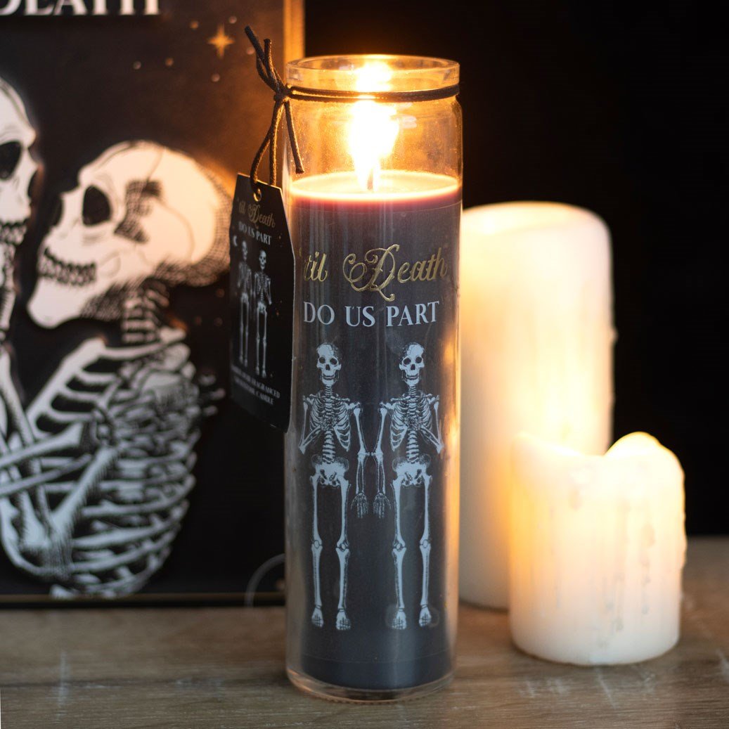 Til Death Do Us Part Amber Noir Fragranced Tube Candle - Candle - The Dark Rose Emporium