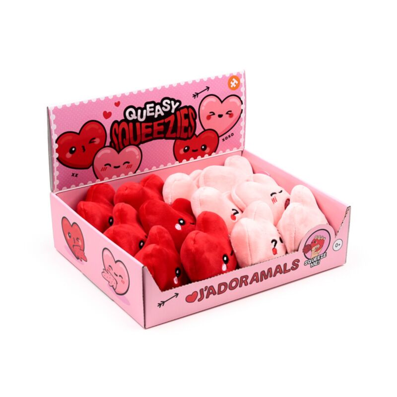 Queasy Squeezies J'Adoramals Squeeze Toy - Teddy - The Dark Rose Emporium