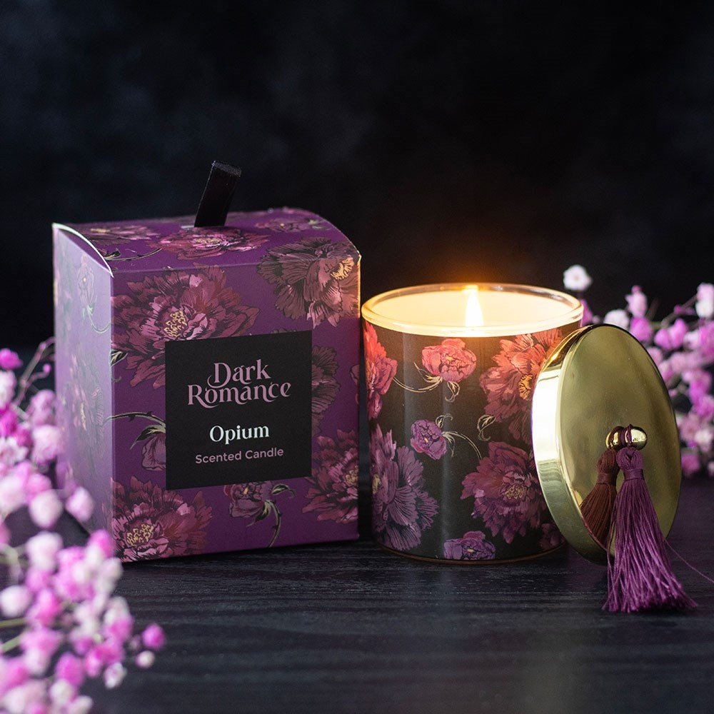 Dark Romance Opium Scented Candle - Candle - The Dark Rose Emporium