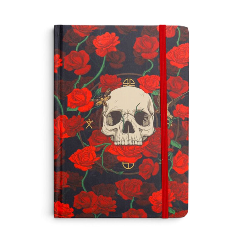 Skulls & Roses A5 Notebook - Notebook - The Dark Rose Emporium