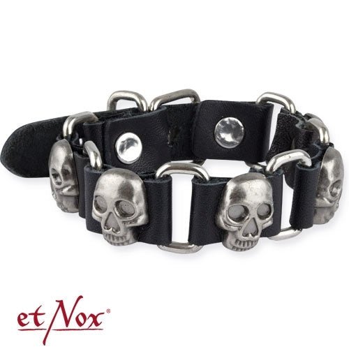 Skulls, bracelet, from etNox - Bracelet - The Dark Rose Emporium
