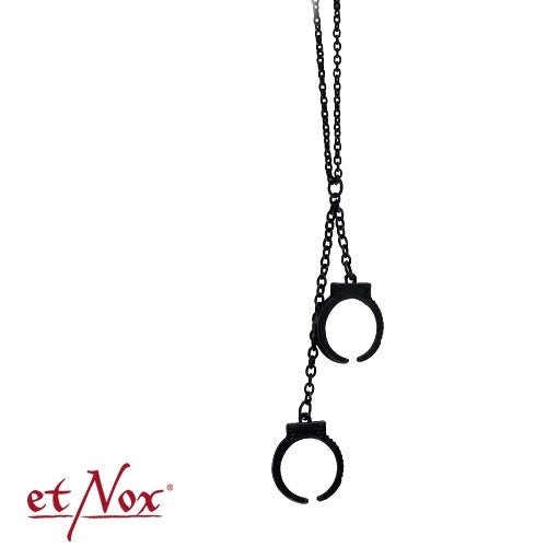 Handcuffs, necklace, from etNox - Necklace - The Dark Rose Emporium