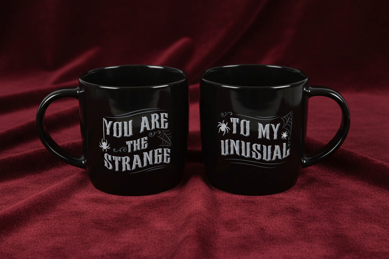 Strange And Unusual Couples Ceramic Mug Set - Mug - The Dark Rose Emporium