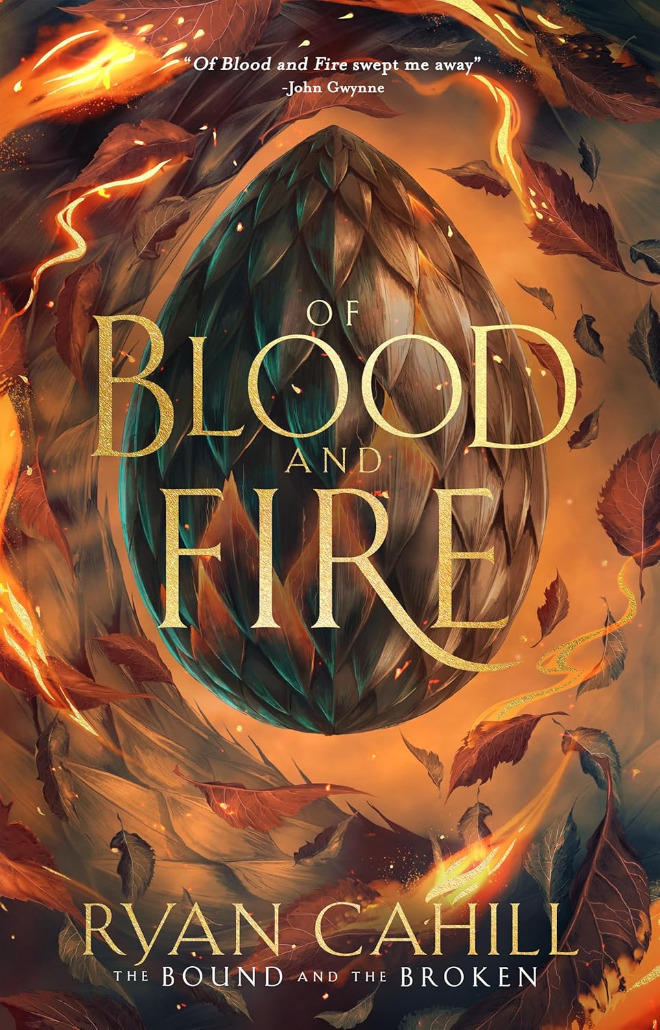 Of Blood & Fire, by Ryan Cahill (hardback, english edition) - Book - The Dark Rose Emporium