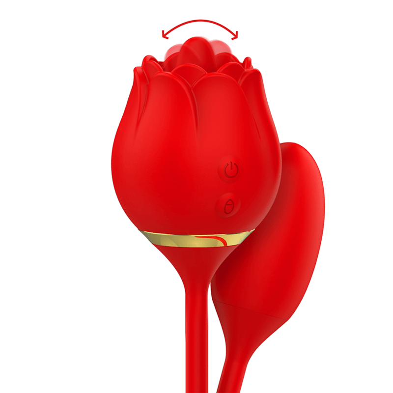 MIA - VIENNA DOUBLE PLEASURE LICKING + VIBRATING EGG - Sex Toy - The Dark Rose Emporium