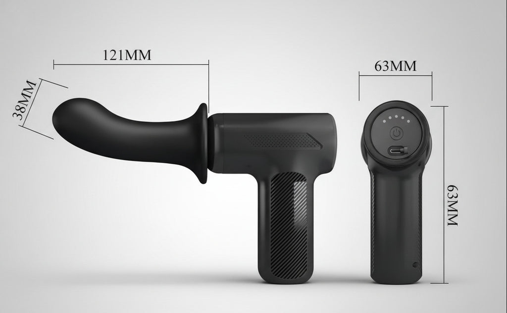 PRETTY LOVE - DJ DOCTOR MASSAGER 5 SETTINGS BLACK - Sex Toy - The Dark Rose Emporium