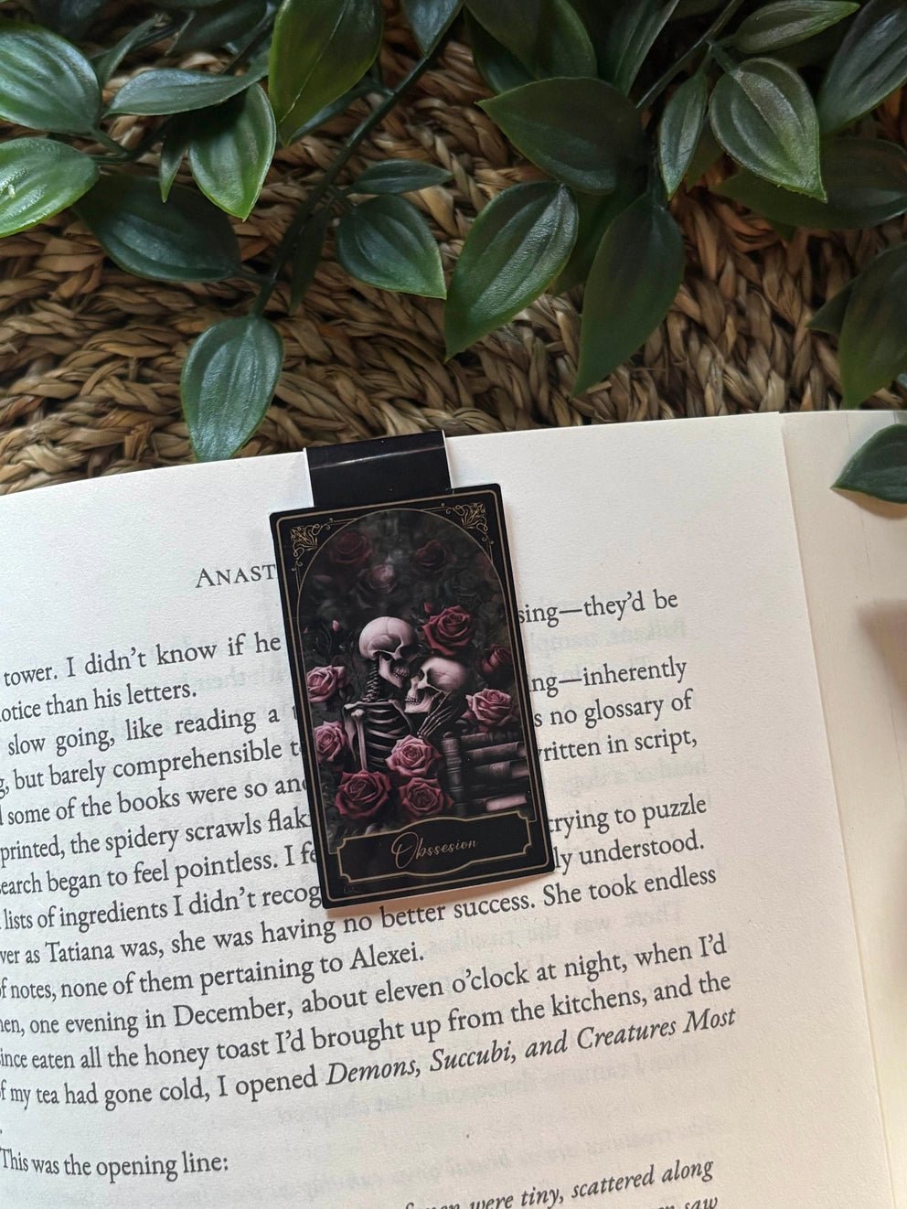 Obsession – Magnetic Bookmark - Bookmark - The Dark Rose Emporium