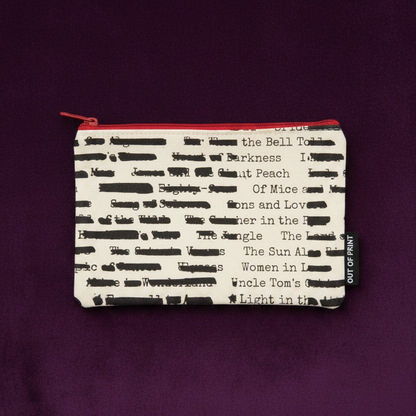 Banned Books Pouch - Accessory Bag - The Dark Rose Emporium