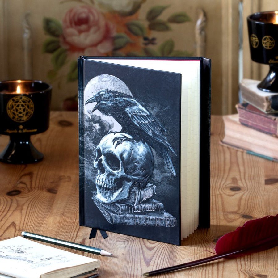 Poe's Raven (Foiled Journal) - Notepad - The Dark Rose Emporium