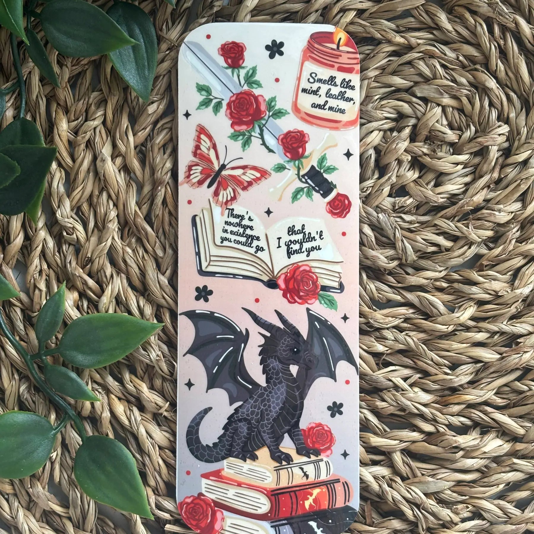 Bookmark - Romantasy Dragon - Bookmark - The Dark Rose Emporium