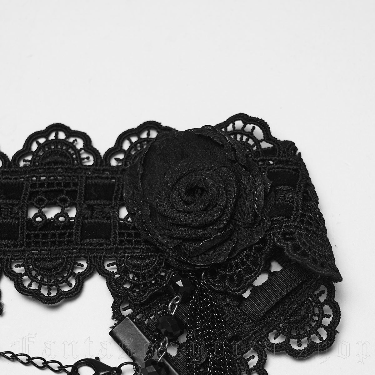 Rose Noir Choker - Necklace - The Dark Rose Emporium