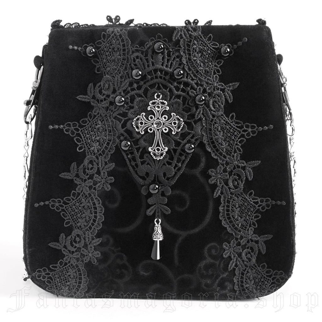 Royal Court Black Gothic Purse Bag - Purse - The Dark Rose Emporium