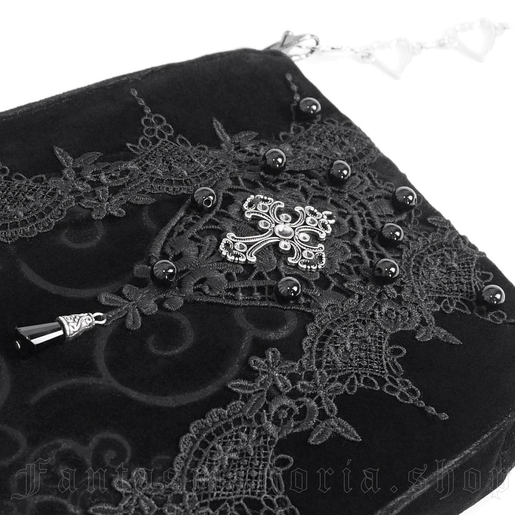 Royal Court Black Gothic Purse Bag - Purse - The Dark Rose Emporium