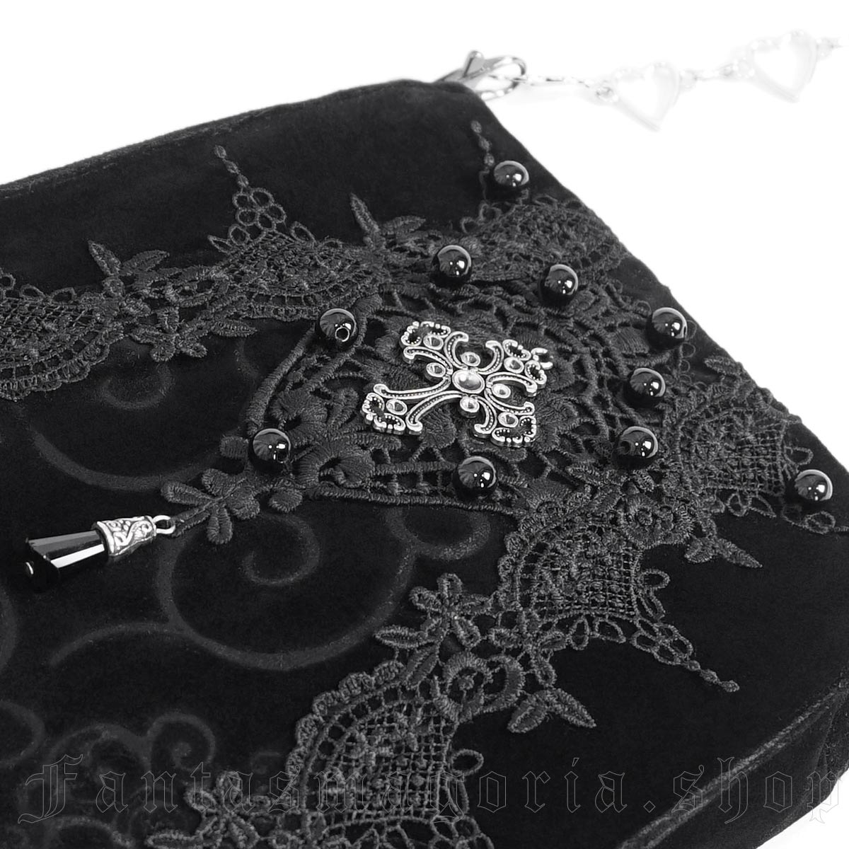 Royal Court Black Gothic Purse Bag - Purse - The Dark Rose Emporium