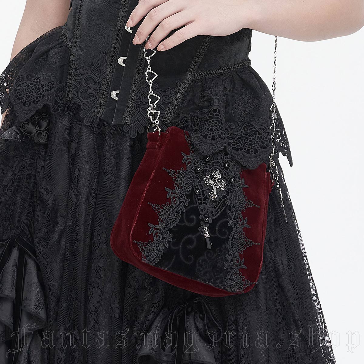 Royal Court Red Gothic Purse Bag - Purse - The Dark Rose Emporium