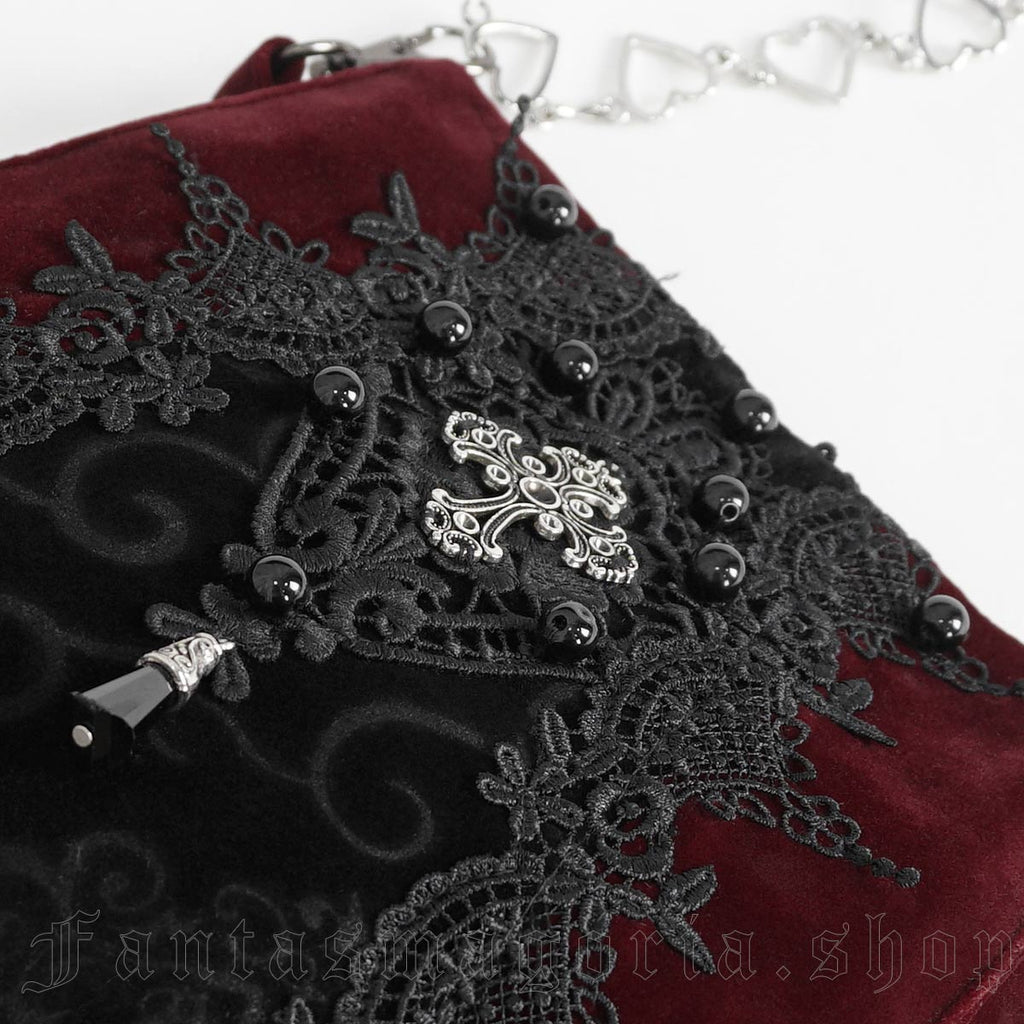 Royal Court Red Gothic Purse Bag - Purse - The Dark Rose Emporium