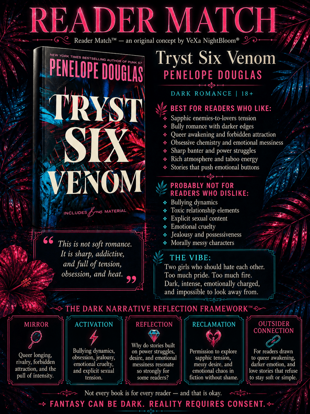 Tryst Six Venom, by Penelope Douglas (softback, english edition) - Book - The Dark Rose Emporium