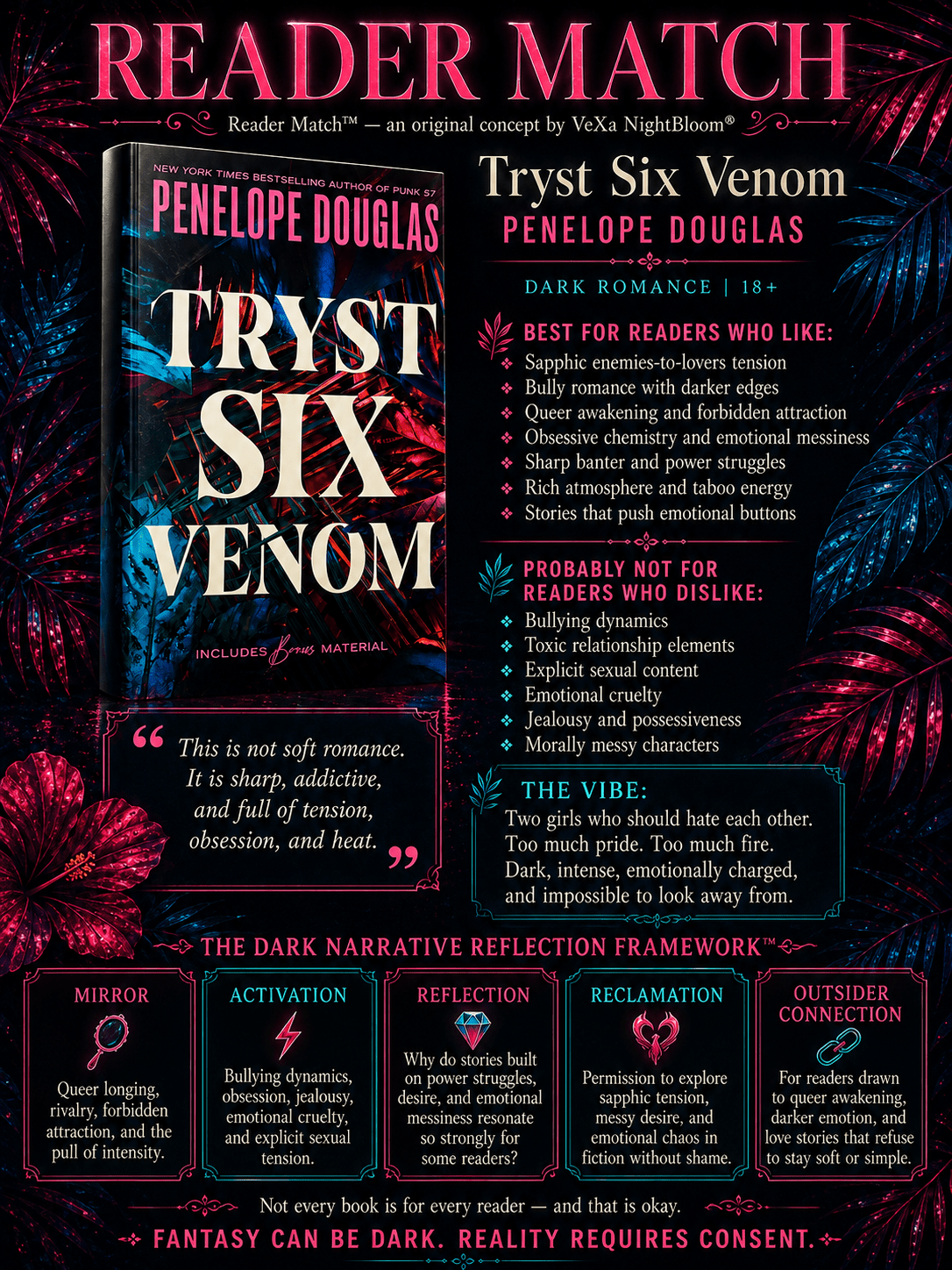 Tryst Six Venom, by Penelope Douglas (softback, english edition) - Book - The Dark Rose Emporium